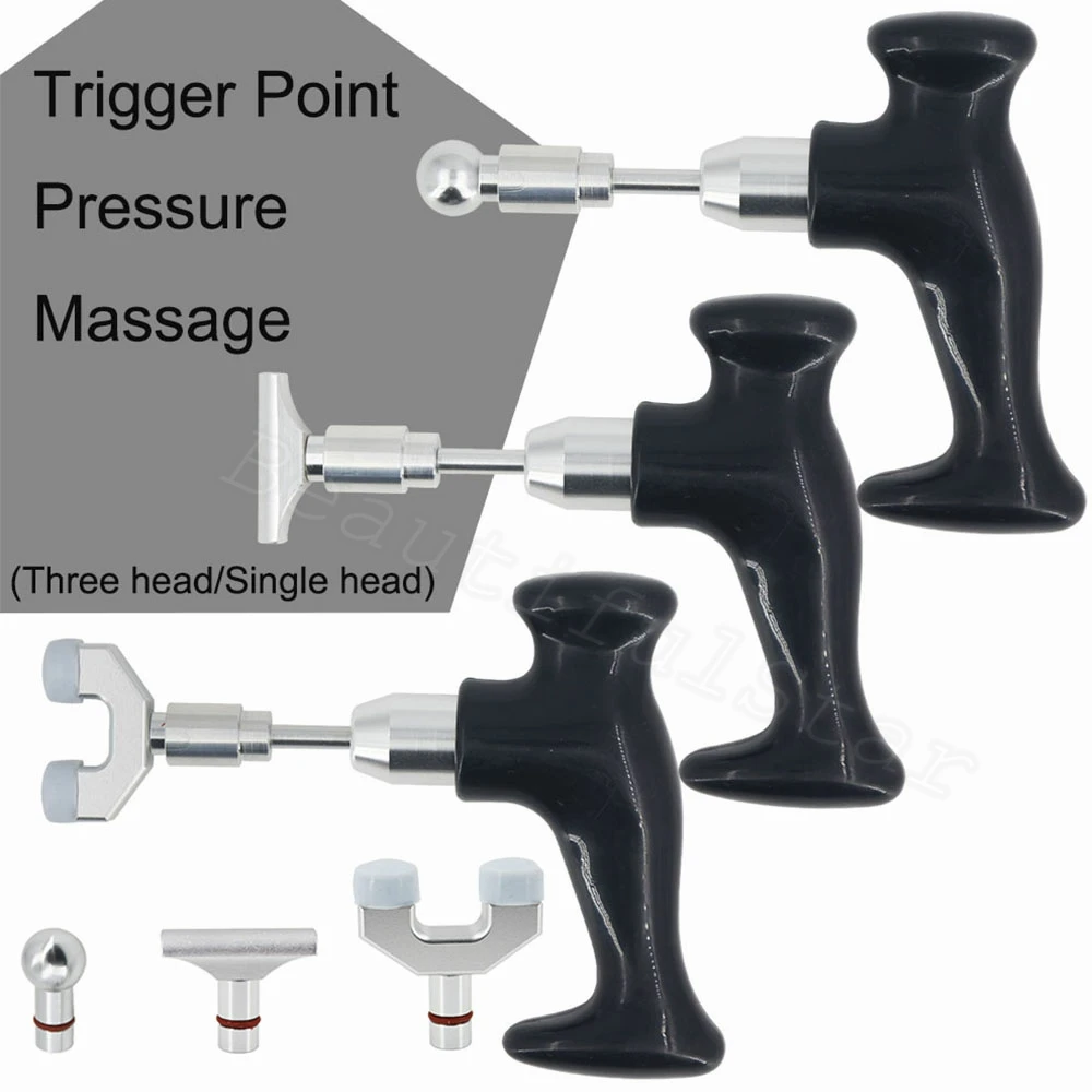 Portable Trigger Point Pressure Massage Body Massager Three Head/Single Head Muscle Relaxation For Home Use Health Care 2024 New 3