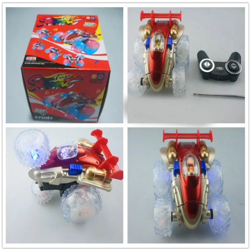 

Children Stone Remote Control Car Large Size Dump Truck Toy with Light And Music Tumbling Stunt Car Model