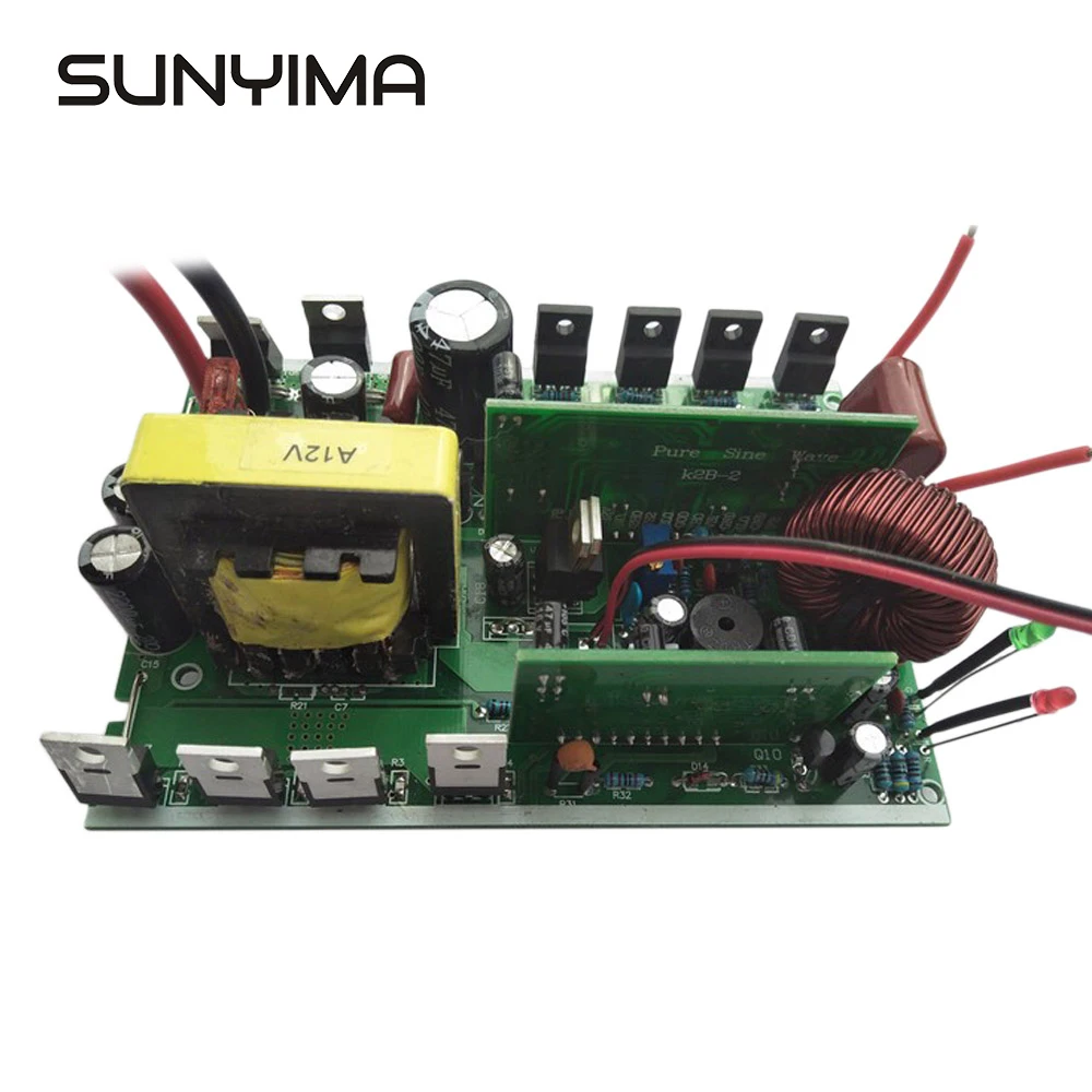 Солнечная Синусоидальная плата SUNYIMA инвертор 360 Вт 50 Гц 12 В/24 В/48 В до 110 В/220