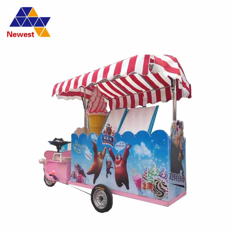 

soft cream car/ice cream soft machine in india/multifunctional tricycle food cart ice cream