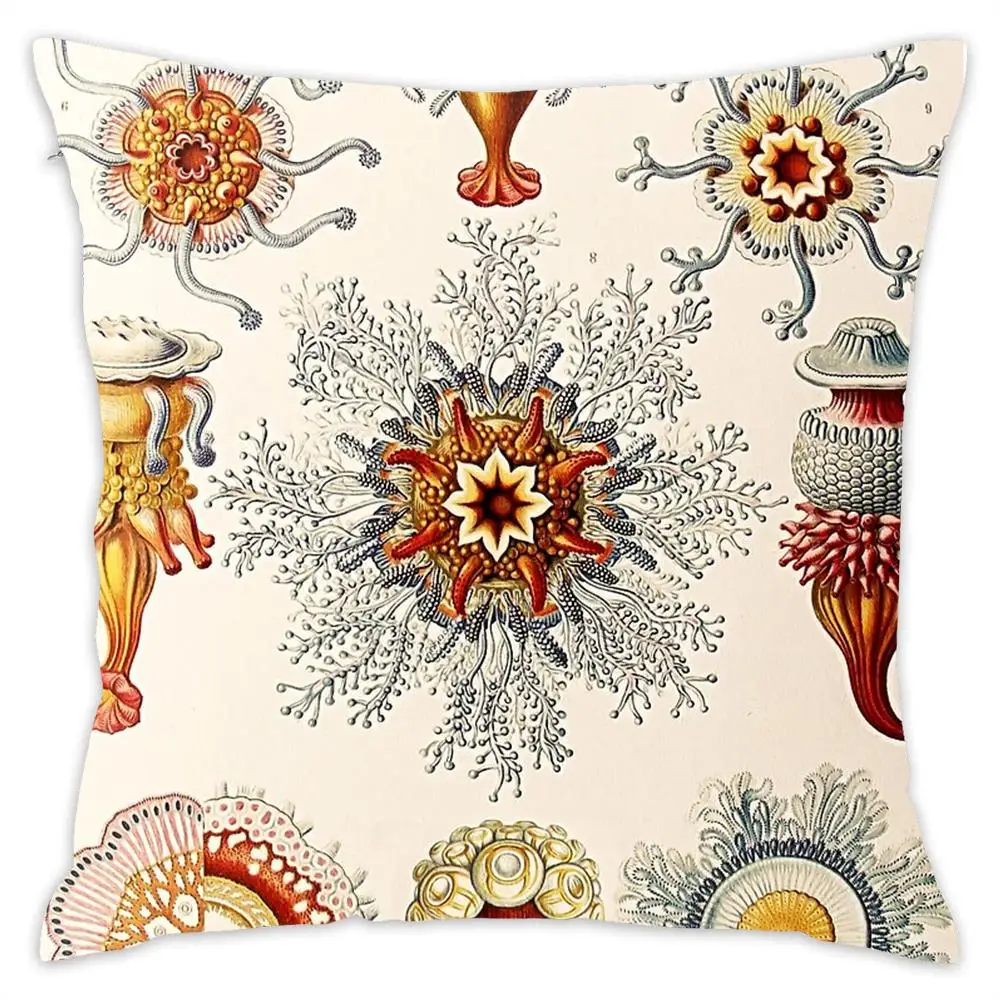 [Douladou] декоративные цветочные природа подушки CoverPillow чехол полиэстер Декоративная Подушка Чехол радужной расцветки Подушка Чехол размером 45*45 см