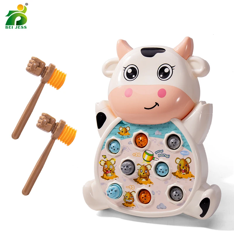 Kids Musical Interactive Game Toys Hammer Stick Montessor little Baby Cute Beats Animal Educational Toy For Children