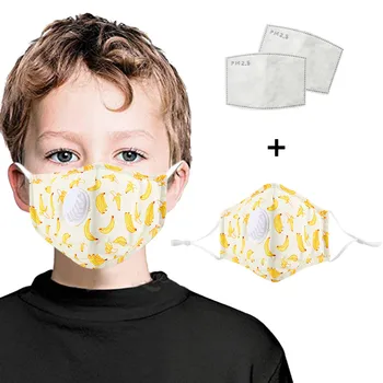 

1PC maschere +2PC Replaceable Filter Children Cartoon Printing Reusable Star Dustproof Respirator Cover Bag Parts & Accessories