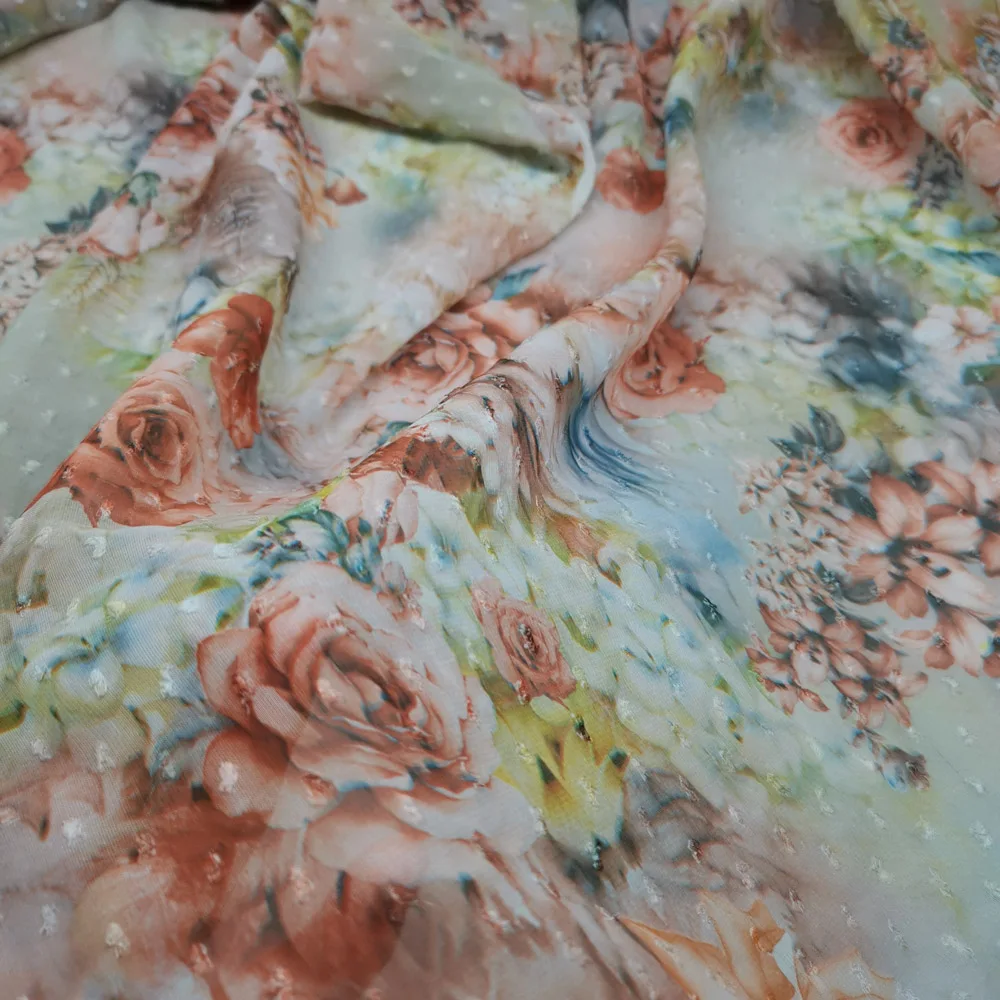 chiffon fabric dress 75D summer soft silky breathable DIY ribbon scarf cosplay | Дом и сад