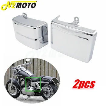 

2pcs Motorcycle Chrome Battery Side Fairing Covers Cap for Harley Dyna 2012-2017 Fat Street Bob Low Rider FXDL Switchback FLD
