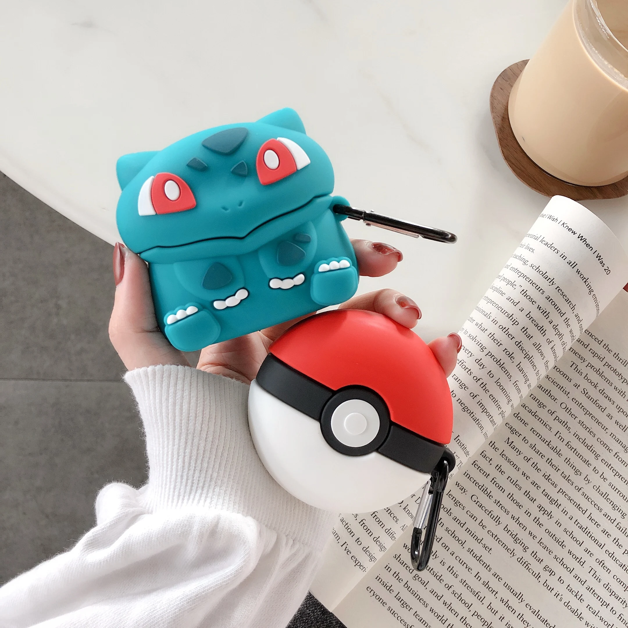 Милый 3D мультфильм Pokeman Bulbasaur силиконовый беспроводной Bluetooth чехол для наушников для Apple Airpods 3 Pro Чехол аксессуары