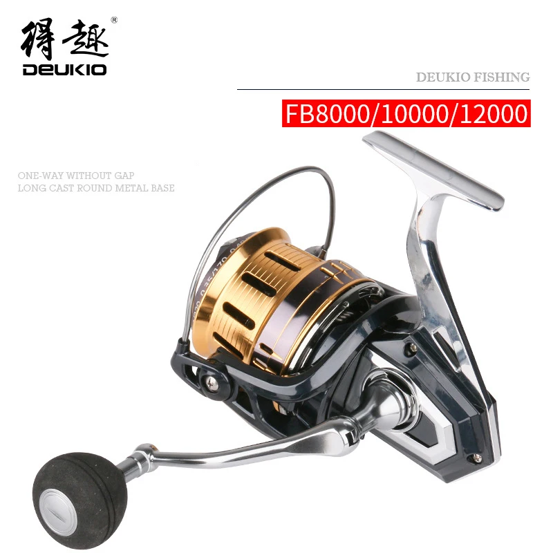 DEUKIO FB8000 10000 12000 Series Spinning Wheel Type Long Range Fishing Reel 4.1:1Speed Ratio 5+1BB Bearing Lure Accessory | Спорт и