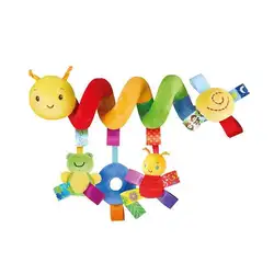 Детская цветная бирка погремушка игрушка не Ослепительная печать Защита окружающей среды музыка Висячие плюшевые игрушки для коляски