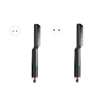 

Professional Hair Straightener Ionic Hair Straightening Brush Anti Scald Static Beard Electric Hair Brush