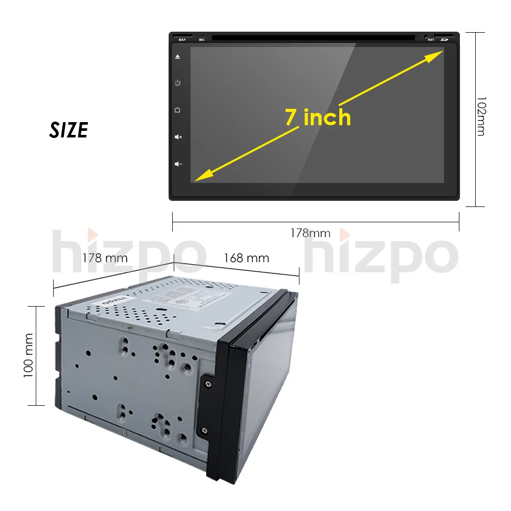 Cheap 2GB+16GB Android 9.0 Auto Radio 4/QuadCore 7Inch 2DIN Universal Car DVD player GPS Stereo Audio Head unit Support DAB DVR OBD BT 29 Cheap 2GB+16GB Android 9.0 Auto Radio 4/QuadCore 7Inch 2DIN Universal Car DVD player GPS Stereo Audio Head unit Support DAB DVR OBD BT 29