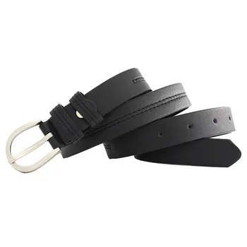 

Vintage Wind Fashion Women Belt PU Leather Metal Buckle Pin Belts for Ladies Leisure Dress Jeans Wild White Waistband