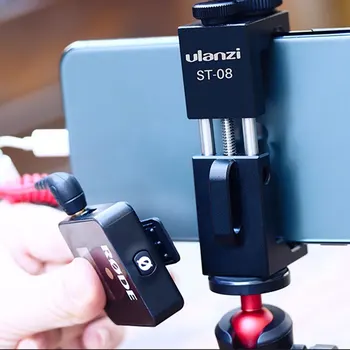

Ulanzi ST-08 Rode Wireless Go Phone Holder With Cold Shoe Phone Clip Mount For LED Light Micrephone Video Tripod Stand