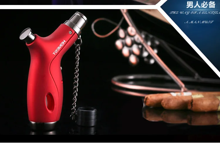Сварочный фонарь, зажигалка, Бутановая струйная газовая зажигалка, турбо-распылитель, 1300 C, ветрозащитная Зажигалка для сигар, подарок для улицы, барбекю, без газа