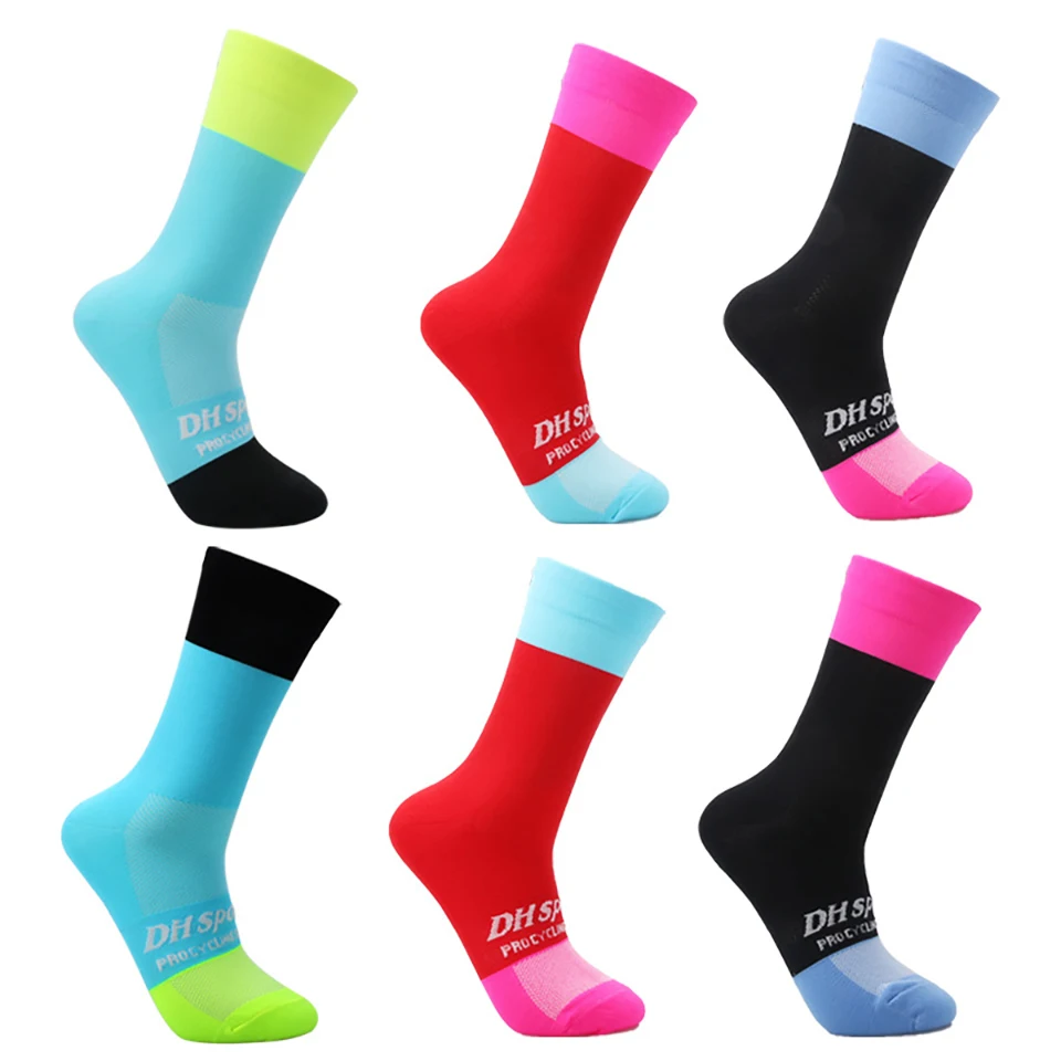 

Men's And Women's Multicolor Cycling Sports Socks Breathable Comfortable And Skin-Friendly Riding Socks Football Socks