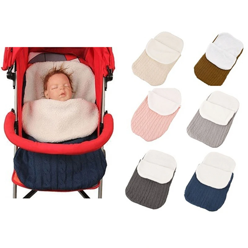 

Good Sale Baby Swaddle Wrap Knit Envelope Sleeping Bag Newborn Infant Warm Bands Indoor Infant Stroller Sleeping Bag