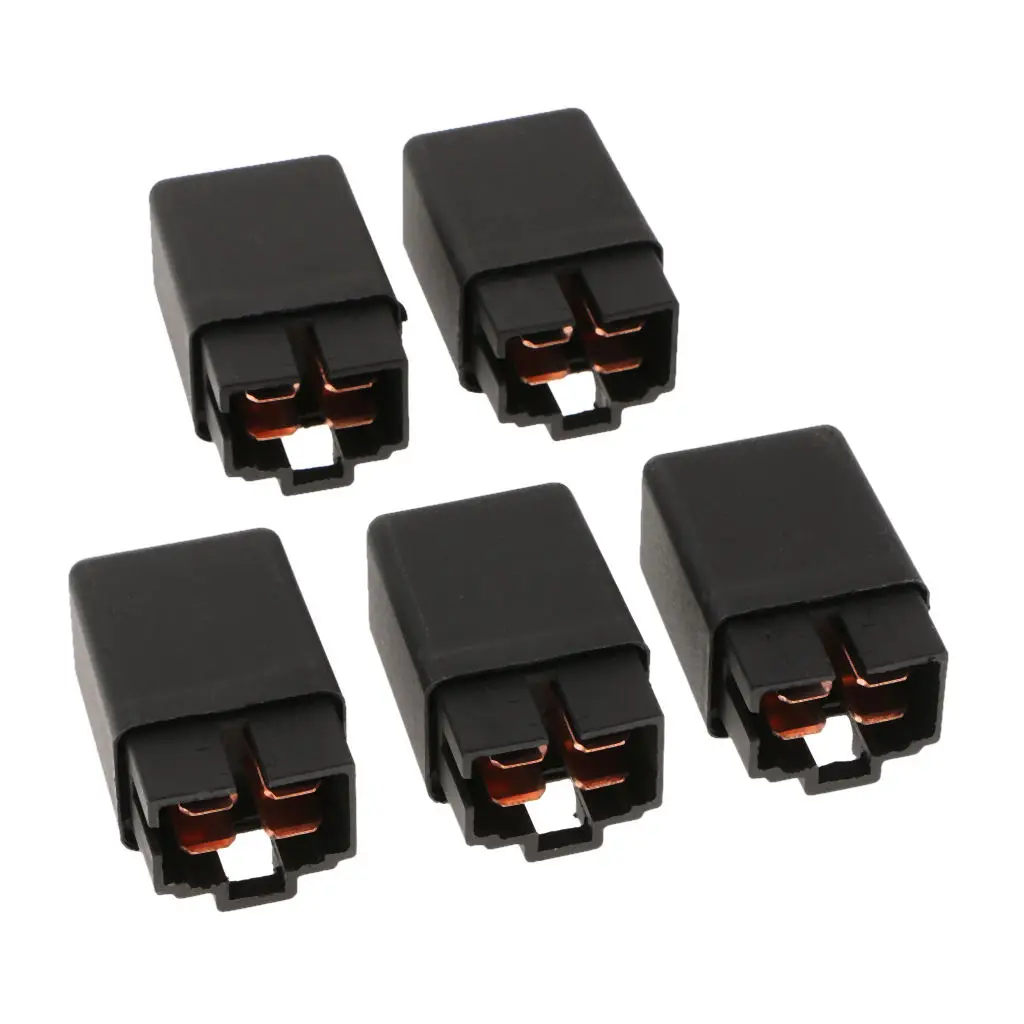 5pcs Car Air Conditioning Relay 12v 12 Volt 40a 4 Pin Spst On Off Relays Switches & Relays