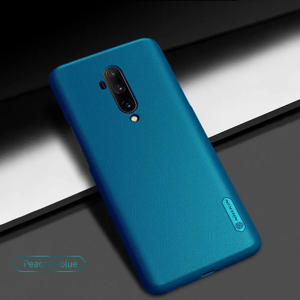 Для oneplus 7t чехол Nillkin Супер Матовый щит твердый пластиковый чехол на заднюю панель чехол для oneplus 7t чехлы для телефонов с защитой экрана - Цвет: Blue