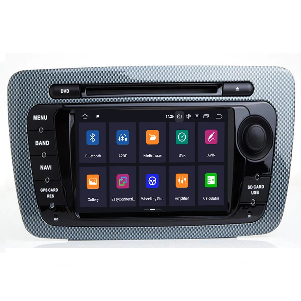 2Din Android 9,0 8core 4+ 64G Автомобильный DVD мультимедийный плеер для Seat Ibiza 2009- gps навигация OBD2 RDS raido аудио видео плеер