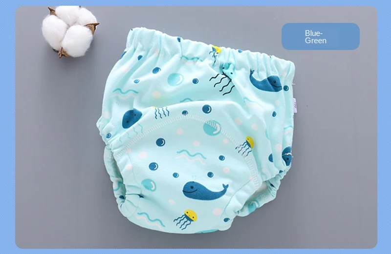 Baby Training Pants Cloth Diapers Washable 6 Layers Gauze Cover Breathable Spring Reusable Newborn Diaper 0-3Y Toddler Panties