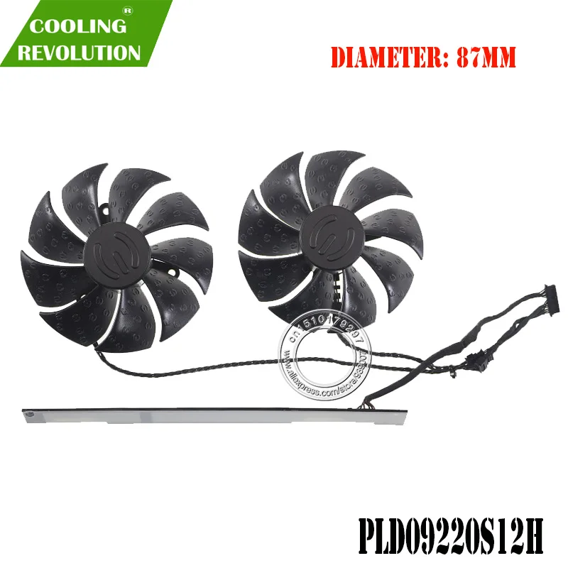 • Dc12V 0.55A Ventola Per Scheda Grafica Per Evga Rtx 2070 Xc Ultra Rtx 2080 Black Gaming