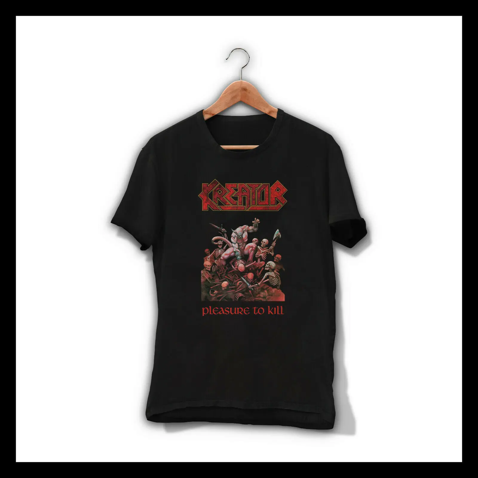 Kreator Pleasure To Kill футболка Threahs Metal Band Voivod Exodus Sodom | Мужская одежда