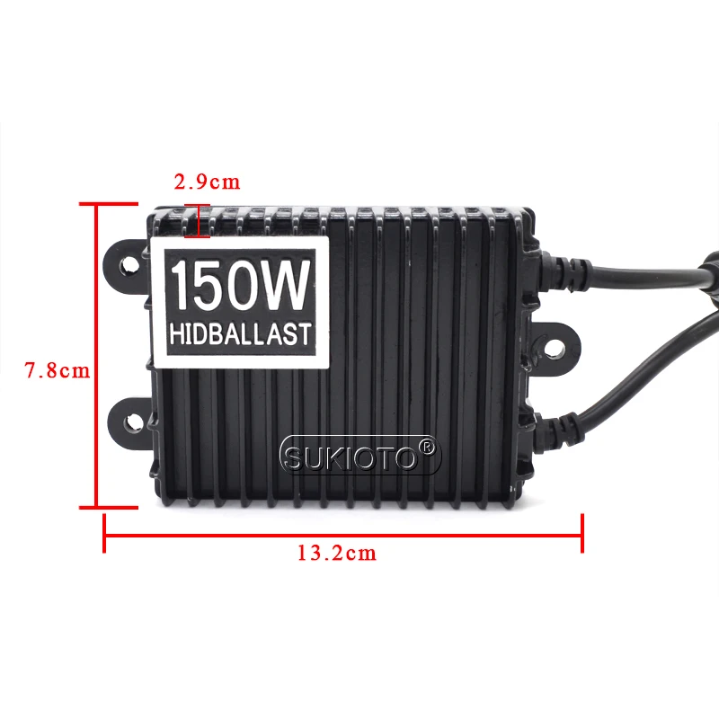 SUKIOTO 2PCS 12V 150W Car Light Xenon HID Slim Digital Replacement Ballast Reactor For Auto Headlamp Bulbs H1 H7 H11 9005 9006 (3)