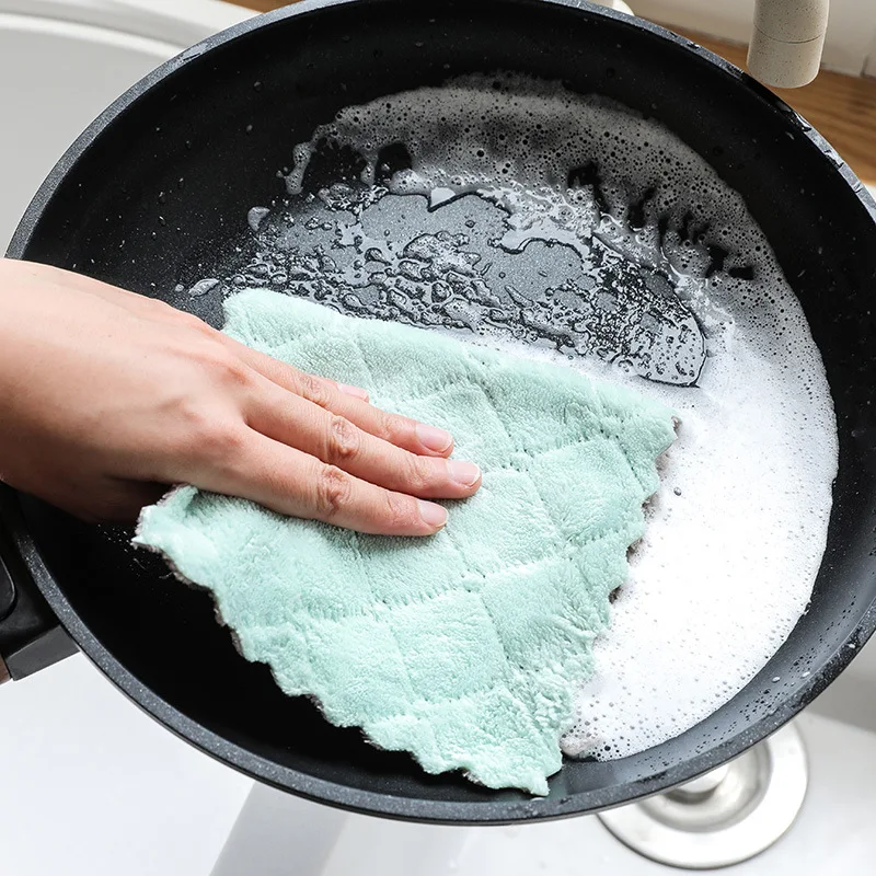 Супер абсорбент Microfibe кухонная Чистящая тарелка антипригарное масло полотенце сухая и влажная Бытовая Чистка