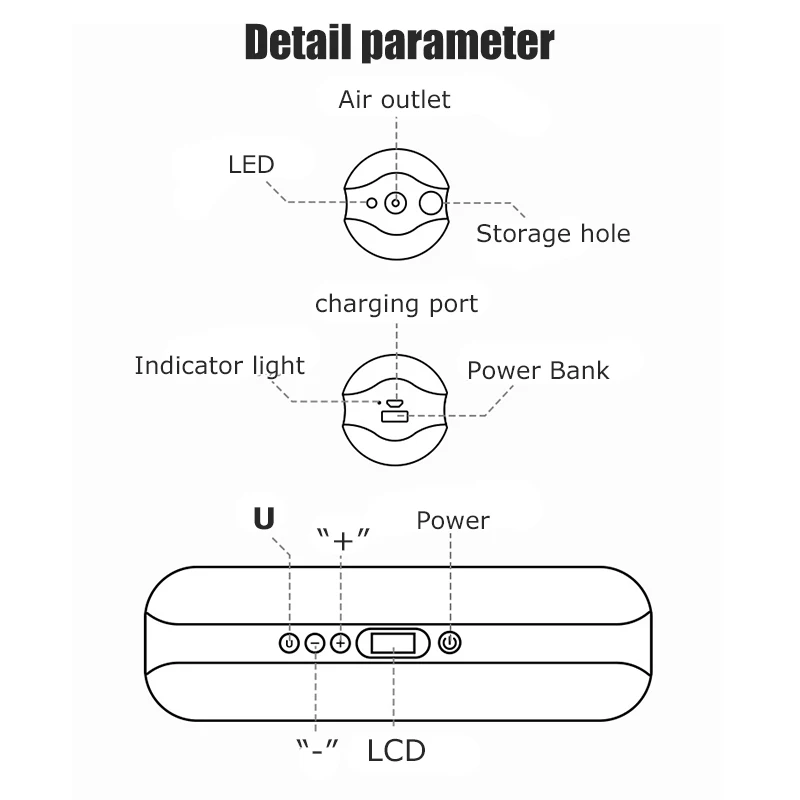 DUUTI Brand Hot Sale Multi-functional Portable Cycling Bike Air Pump Tyre Tire Ball Double Stroke Gas Mouth Bicycle Pump Tools