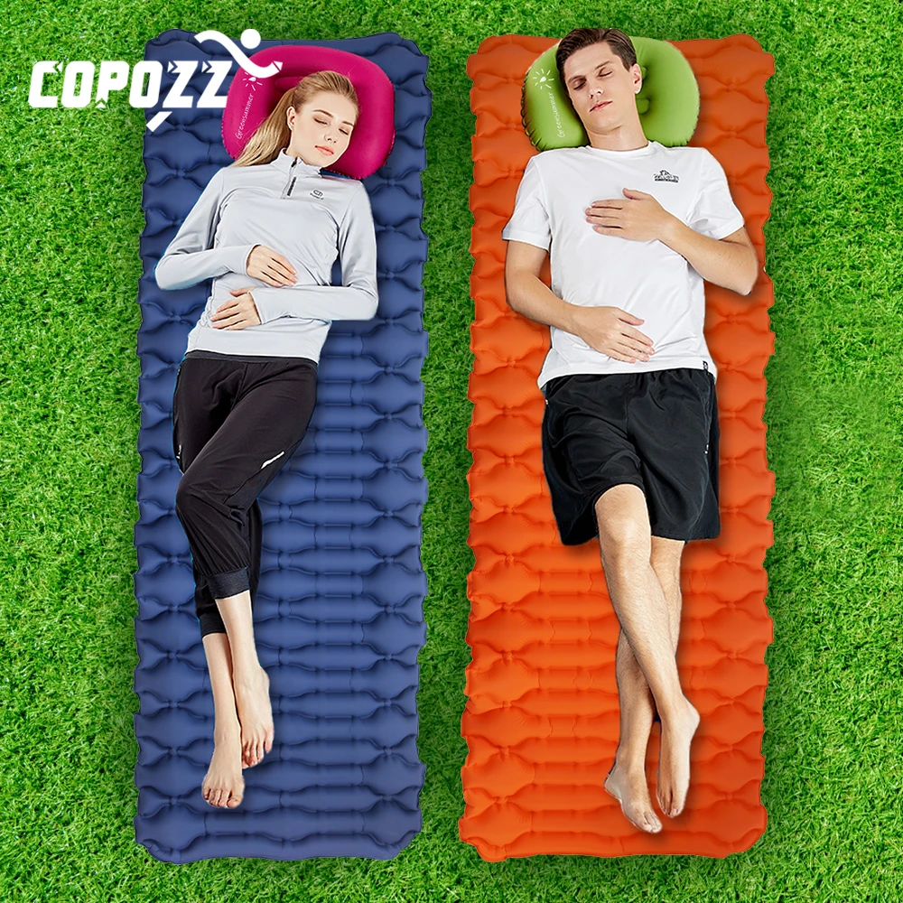 Туристический коврик Copozz нейлоновый складной для сна из ТПУ ультралегкий