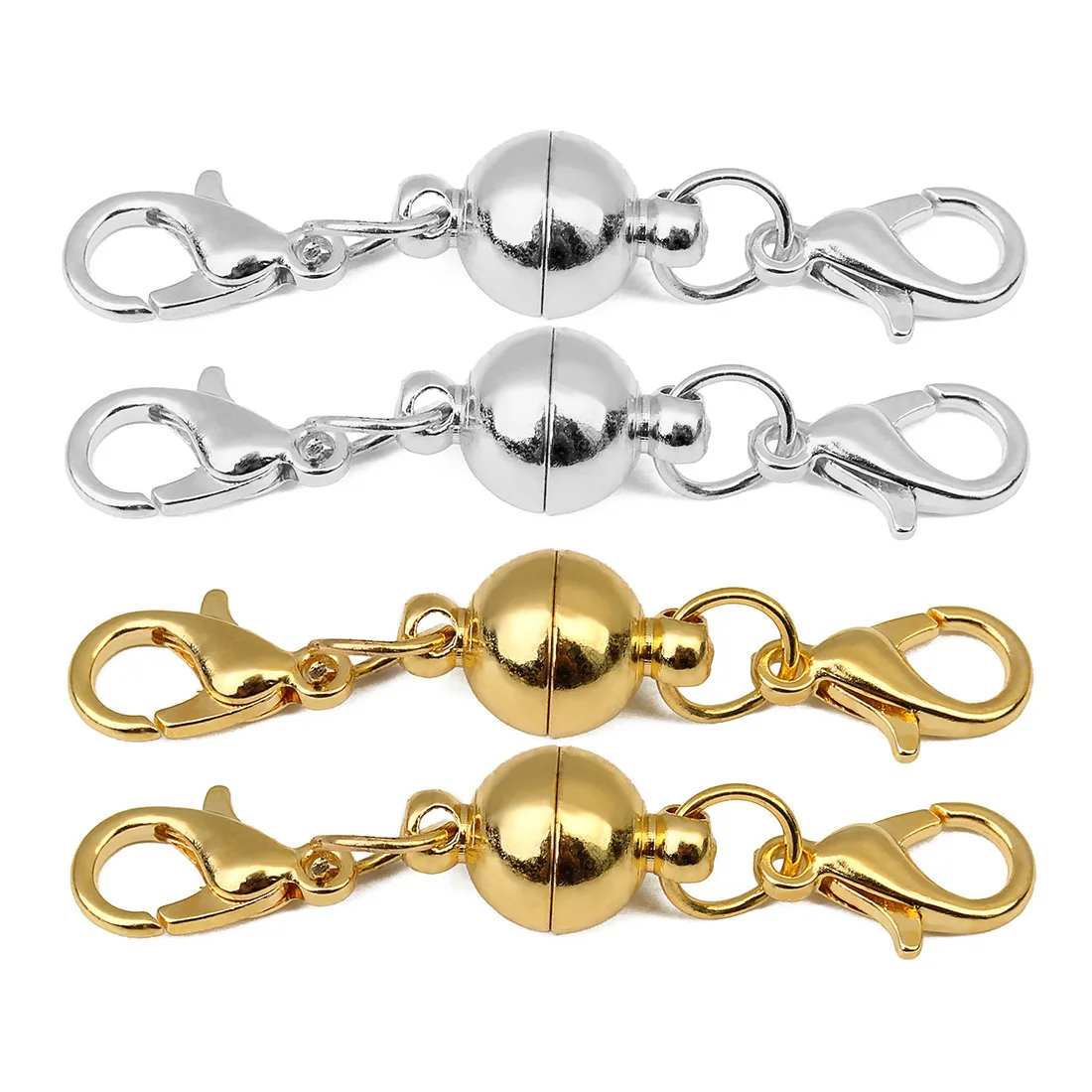Круглые магнитные застежки с шариками для кожаного шнура магнитная застежка