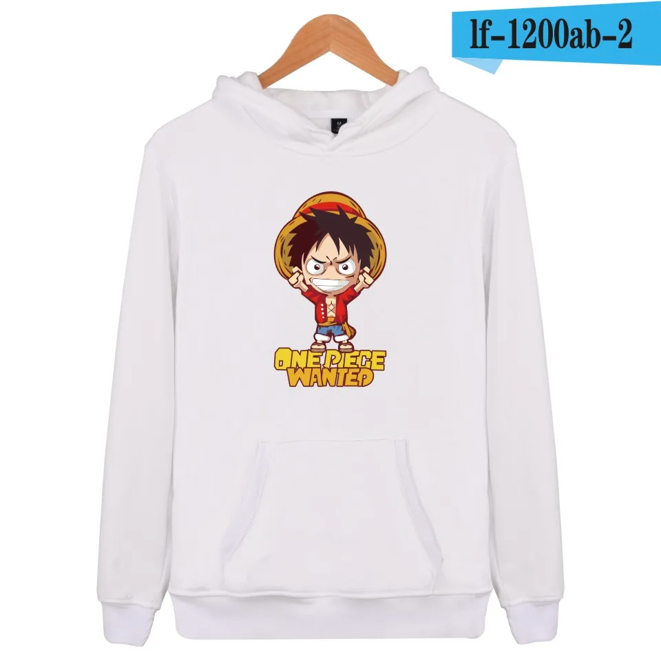 white Аниме one piece толстовки для мужчин/мальчиков толстовки Толстовка хлопок стиль уличная мода один кусок плюс размер больше размер d Толстовка - Цвет: white