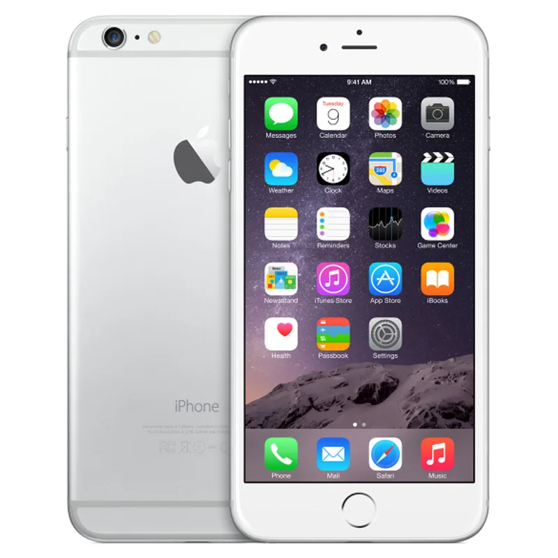 Silver Разблокированный Apple iPhone 6 двухъядерный IOS мобильный телефон 4,7 'ips 1 Гб ram 16/64/128 Гб rom 4G LTE Подержанный мобильный телефон - Цвет: Silver