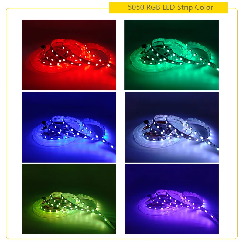 5 м 10 15 светодиодный светильник лента 5050 SMD 60 Светодиодный s/M RGB полосы света DC 12V