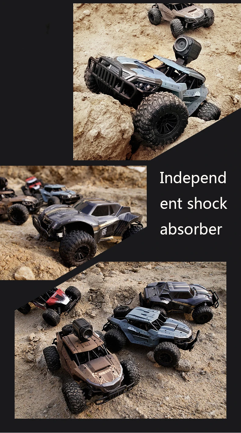 4WD Электрический Радиоуправляемый автомобиль внедорожный автомобиль высокоскоростное управление мобильным телефоном в режиме реального времени передача изображения игрушки для детей детские подарки