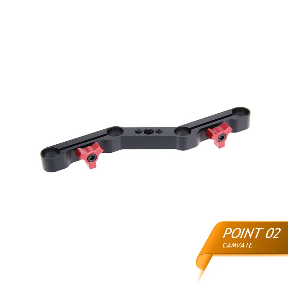Offset Z-Shape Clamp Mount Bracket With 15mm Double-Rod Clamp For DSLR Camera Sh