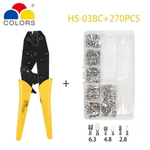 Обжимной инструмент hs-03b щипцы для зачистки кусачки для кабеля инструменты резак обжимные резаки Alicate плоскогубцы набор щипцы 0,5-6 мм