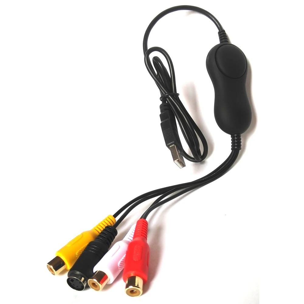 USB2.0 Analog to Digital Audio video Capture Converter old VHS VI8 Camcorder Converts Tapes into pc for windows 7 810