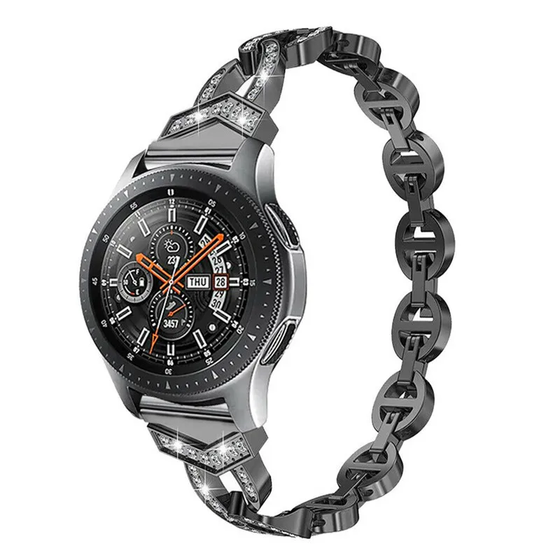Essidi 20 мм универсальный смарт-браслет ремешок для samsung Galaxy 42 мм Женские Модные металлические Смарт-часы ремешок для samsung Galaxy 42 мм