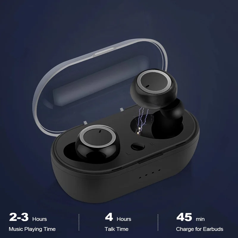 TWS Bluetooth наушники сенсорные беспроводные 5 0 гарнитуры спортивные с микрофоном для