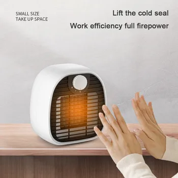 

Electric Wall Heater Mini Portable Plug-in Personal Space Warmer for Indoor Heating Camping Anyplace Adjustable Thermostat