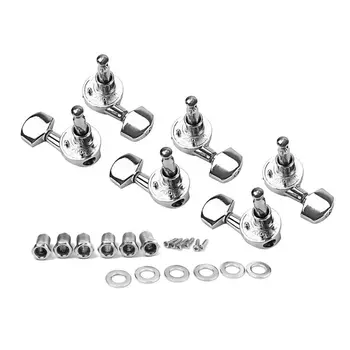 

3R3L Metal Open Tuning Pegs Tuners Keys Machine Heads for Guitar Bass Parts