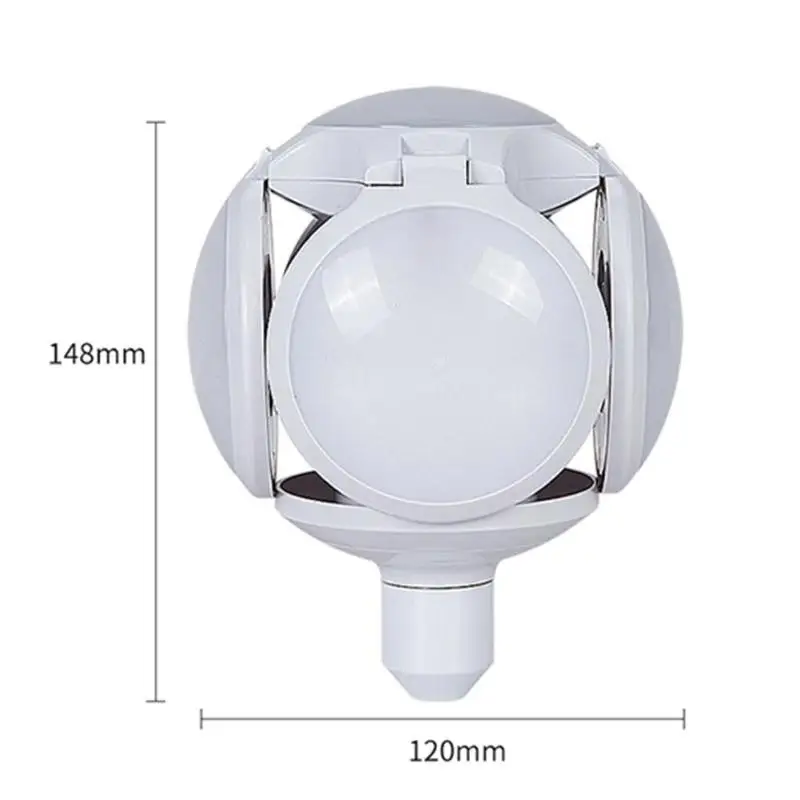 120LED E27 широкое напряжение 110 265V Складная футбольная лампа UFO 5 leaf 40W высокая яркая