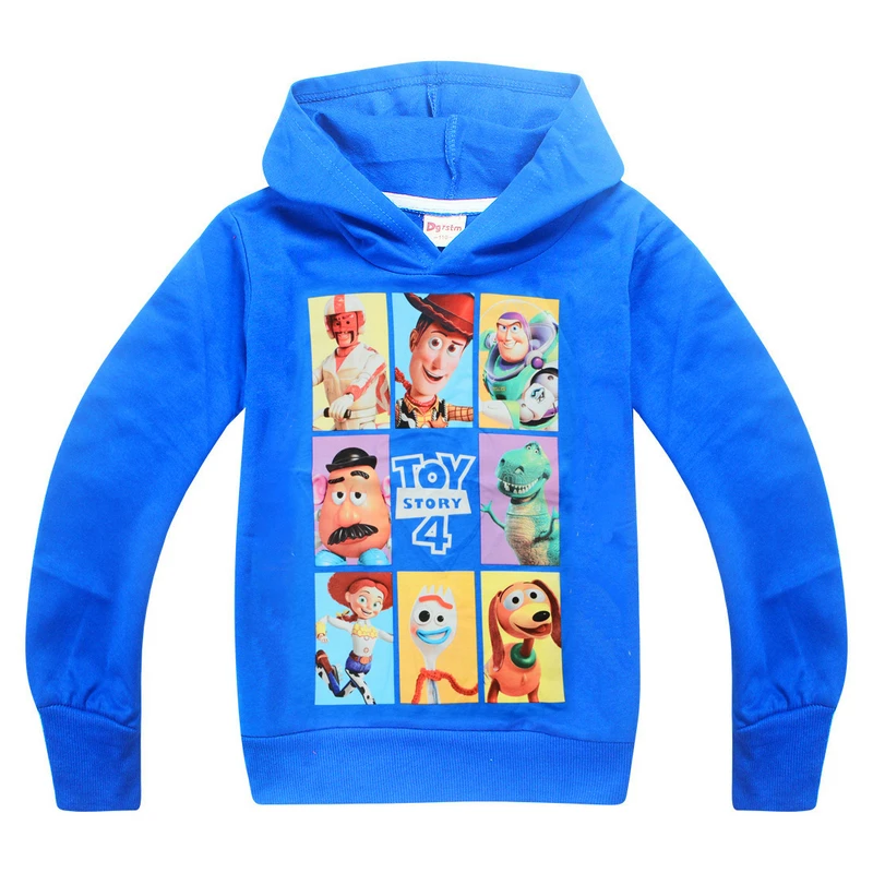 

Spring and Autumn children's Cartoon Toy Story JOJO siwa Deadpool boys and girls cotton long-sleeved hooded T-shirt clothing