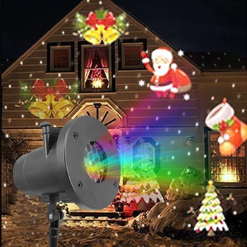 

Party Christmas Decoration Lights Christmas LED Laser Projector Lights Snowflake Film Projector Light Pattern Lamp