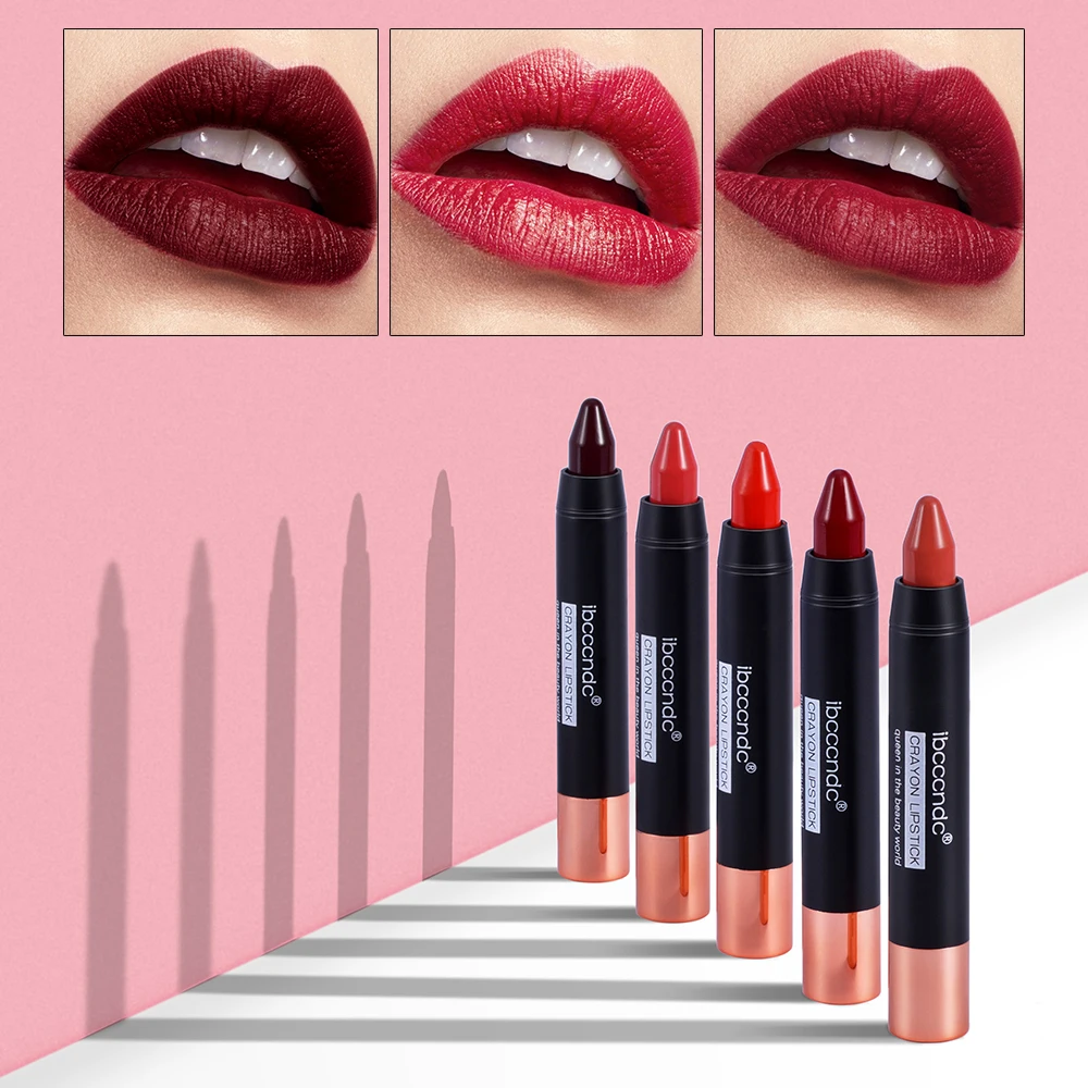 Brand Crayon Design Matte Lipstick Long Lasting Nude Lip Stick Waterproof Easy to Wear Matt Lips Batom Makeup 12 Colors Brand Crayon Design Matte Lipstick Long Lasting Nude Lip Stick Waterproof Easy to Wear Matt Lips Batom Makeup 12 Colors