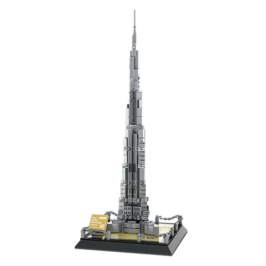 

Wange World's Famous Architecture Series 4222 580pcs The Burj Khalifa Tower of Dubai Sets Building Blocks Bricks Party Favors