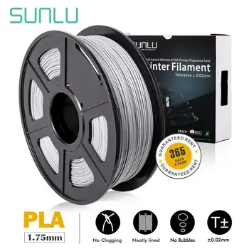

SUNLU 1.75mm 1kg PLA 3D Peinter Filament Excellent impact strength 3d printer filament large with color glowing in the dark