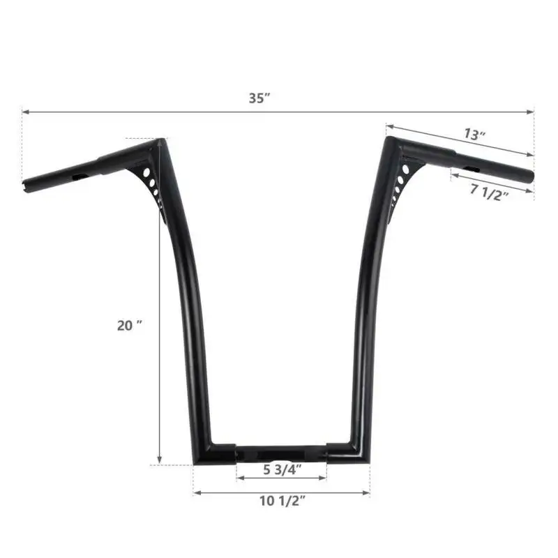 Мотоцикл 2" Rise винтажный король широкий руль для мотоцикла руль для Harley FLST FXST спортивные ручки XL Breakout CVO Super Glide FXDX