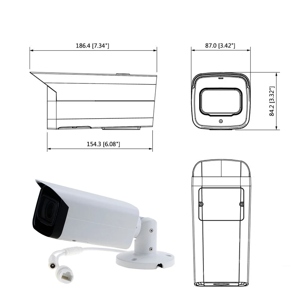 Оптовая продажа Dahua 6MP IP камера IPC HFW4631H ZSA Обновление от HFW4431R Z 4 шт./лот со