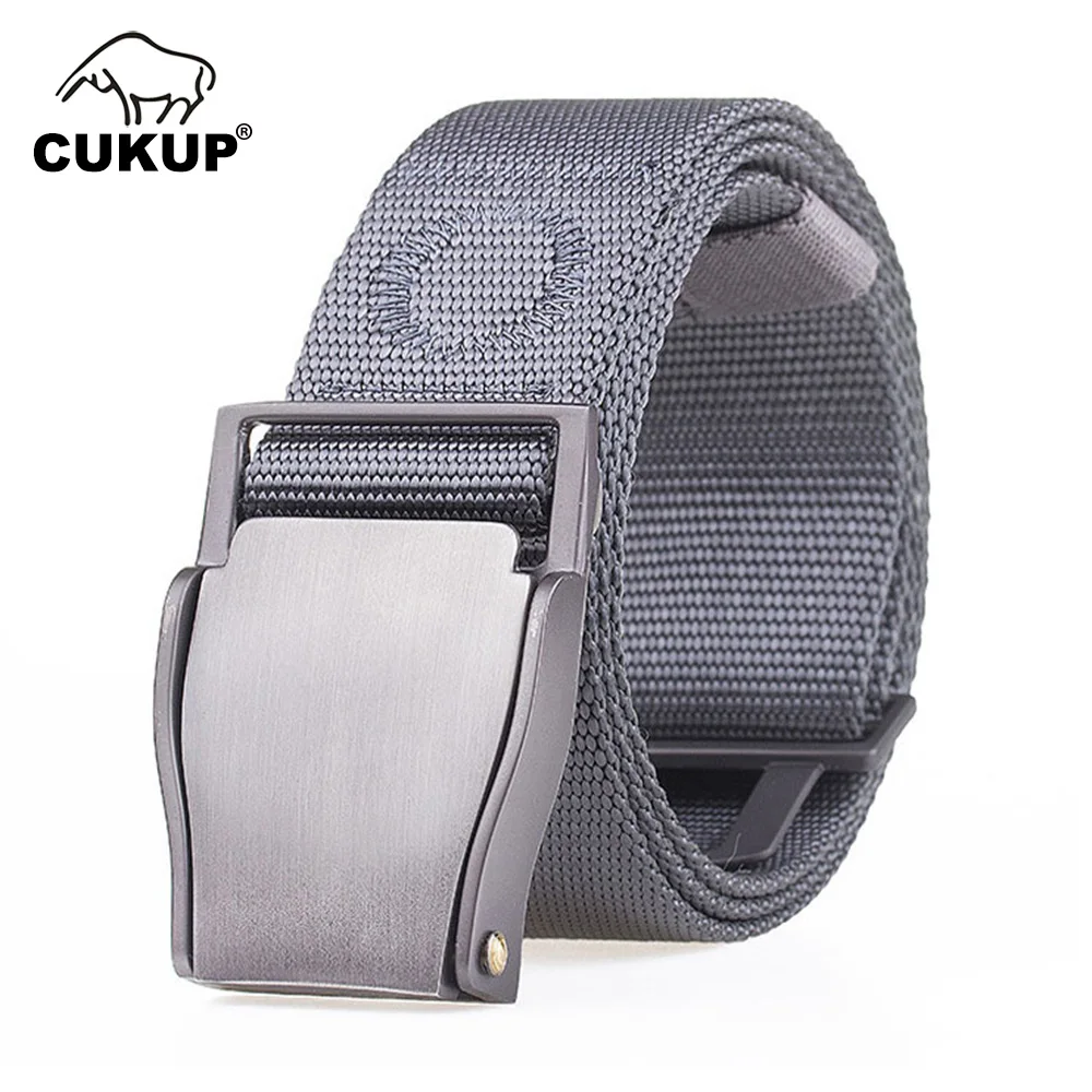 CUKUP 2022 New Designers Tactical Outdoor Belt Special Soldier Training Nylon Camouflage Belts for Men Colours Optional CBCK188